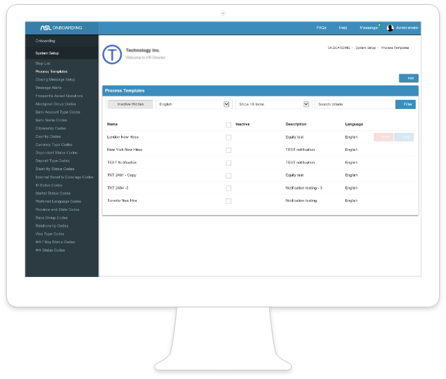 Onboarding. Global Support