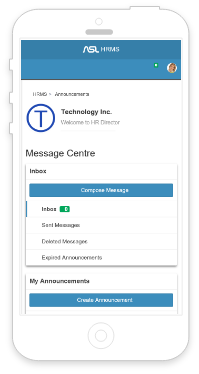 Self Service Message Center