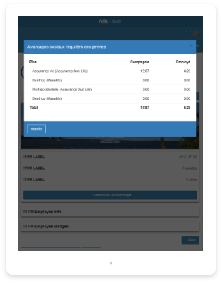 Portail des avantages